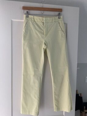 ECRU CROPPED COTTON PANTS